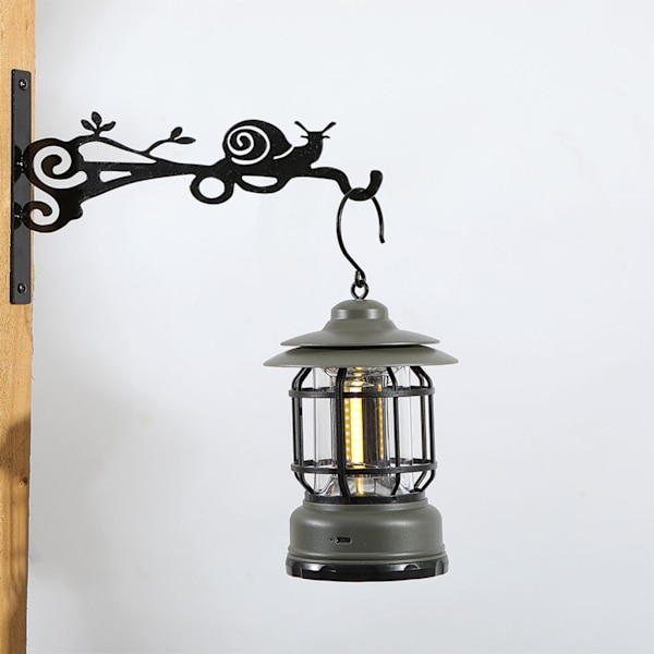 (Liten Fugl) Justerbar Teleskopisk Blomsterkurv Hengerbrakett Utendørs Balkong Fuglemater Veggkrok (30*24cm) Materiale: Jernkunst