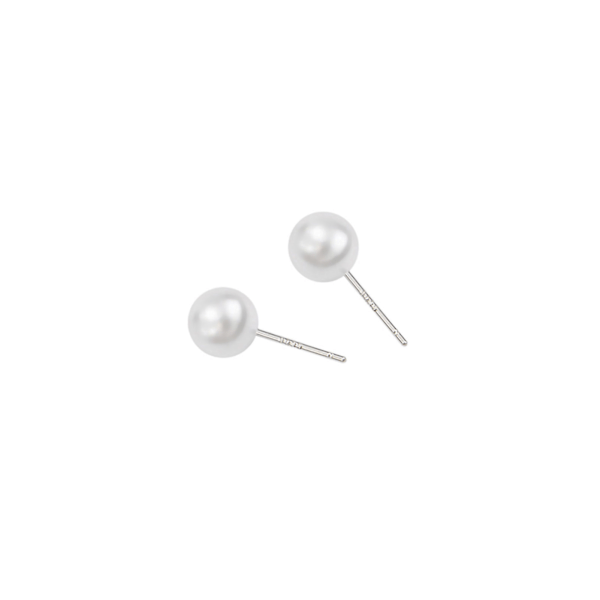 Eleganta 8mm Pärlörhängen för Kvinnor - Polerade och Mångsidiga, Perfekta för Outfitkoordinering & Idealisk Semestergåva E2684