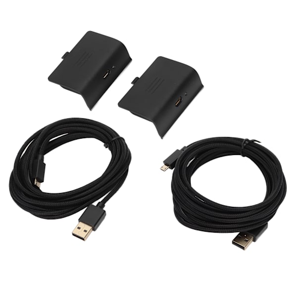 2-pack Laddningsbart Batteripaket för Kontroller Kompatibelt Spela och Ladda-Kit med USB-Laddningskabel för XBOX ONE