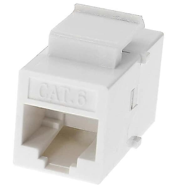 Ethernet Keystone-kobling, 20-pakning Cat6 RJ45 Keystone Jack Inline Hunnkontakter