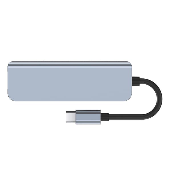 USB C Hub 4 Porter Aluminiumlegering USB-splitter Plug and Play Reiseadapter
