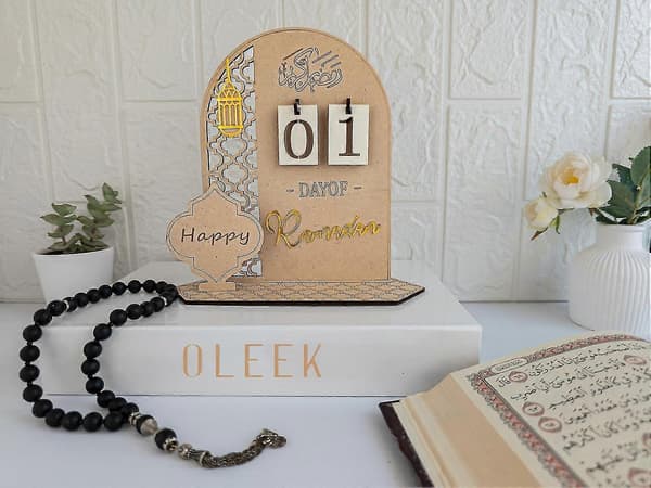 Ramadan adventskalender, Ramadan kalender nedräkning, 30 dagar till Eid, Ramadan och Eid dekorationer för hemmet 2024, Ramadan present