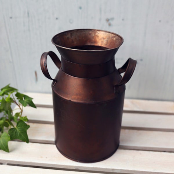 (1 stk/retro farve specifikationer: diameter 12,5 cm, højde 20,5 cm) Jern blomsterpotte