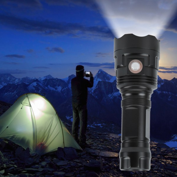Högintensiv Vattentät LED-ficklampa med USB-laddning för räddning och vandring utomhus - Modell T1U-90