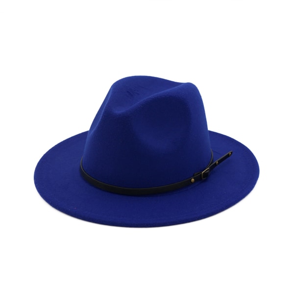 Muodikas silinteri, villakangas, brittiläinen jazz-hattu Vintage silinteri syksyn talveen kuninkaallinen sininen