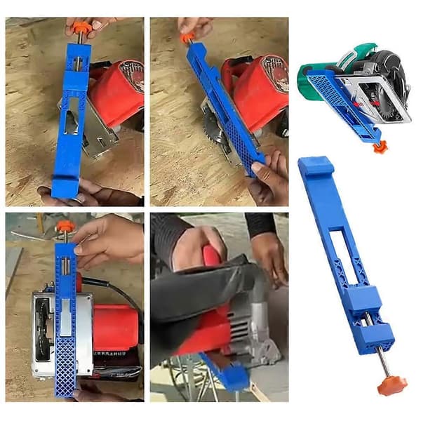 Adjustable Cutting Machine Base Guide Electric Circular Saw Milling Clamp for DIY Crafts Precision Woodworking Tool Default