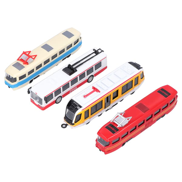 Højhastigheds Jernbane Bus Model Træk Tilbage Køretøj Samling Legetøj til Børn
