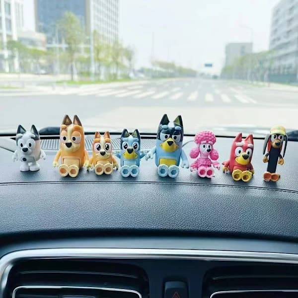 Bluey Figurset med 8 Delar