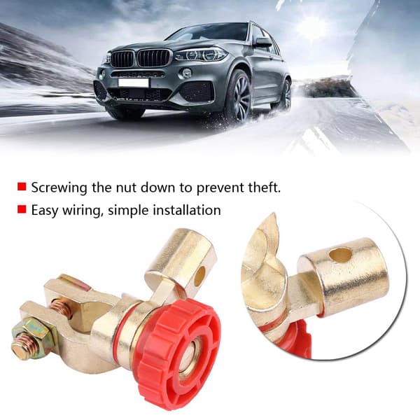 Universal bil auto batteri link terminal afbryder master afbryder isolator rød