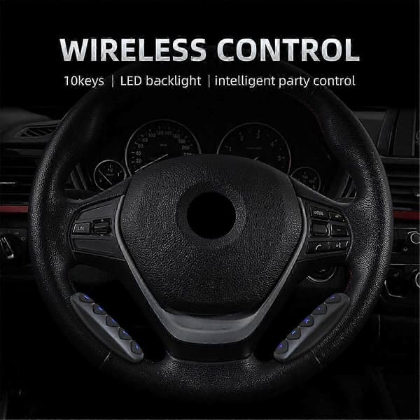 Universal Bluetooth 10 taster multifunktionel trådløs ratfjernbetjening Android til bilradio