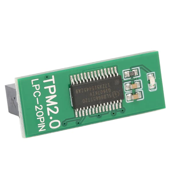 TPM 2.0 Sikkerhedsmodul 20pin Krypteringsprocessor Grøn PC Systemkomponent LPC