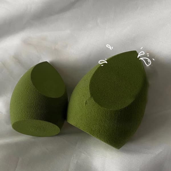 Blød elastisk makeupsvamp til våd tør brug med puddercreme concealer