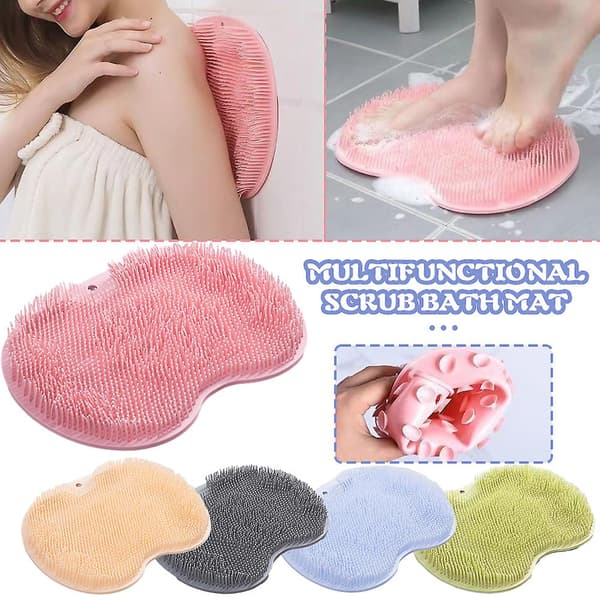 Universal brusefodmassagebørste Genanvendelig brusemassage eksfolierende børste til hotel Grey 30x25cm