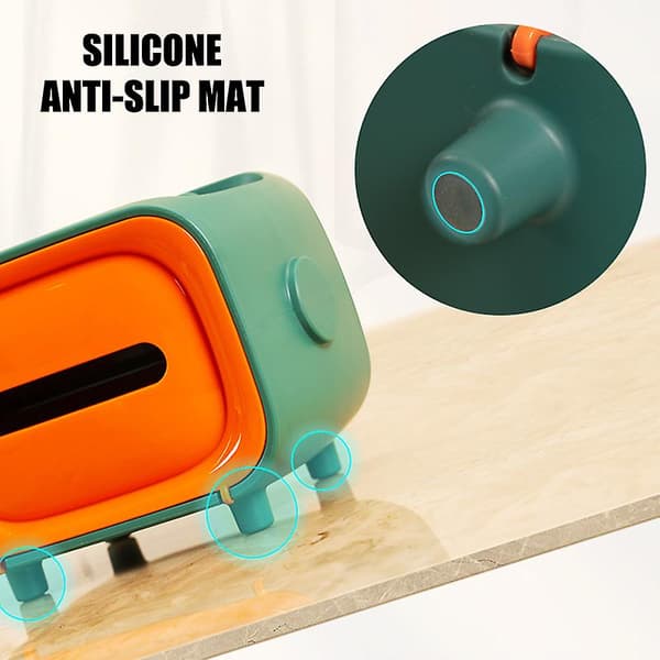 Multifunktionel Servietboks Stilfuld Servietboks Holder Rektangulær Retro Ansigtsservietboks Gray