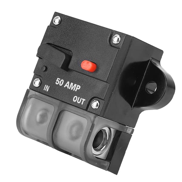 12V 42V DC Kraftig Auto Reset Inline Strømafbryder 50A Selvgendannelsessikring