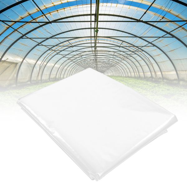 PE-plastfilm Transparent Dammskydd Trädgårdsväxtöverdrag Växthus Jordbrukstillbehör 2x10m / 6.6x32.8ft