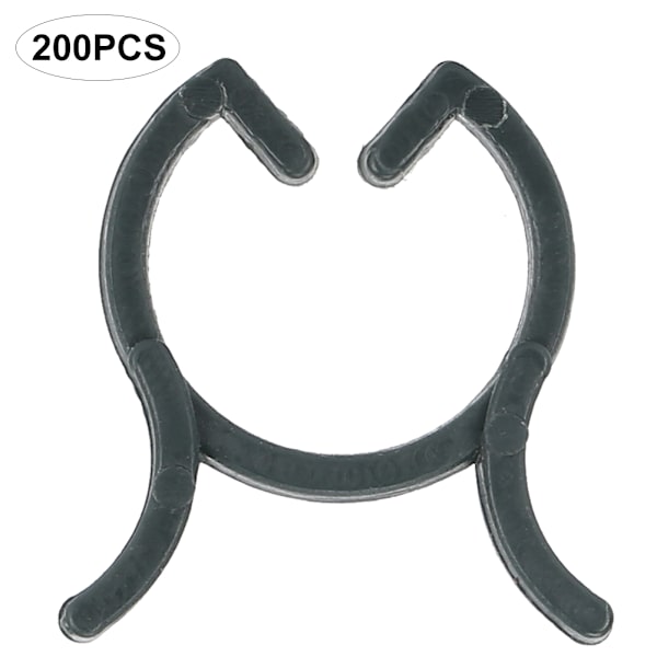 200 stk Holdbare Plantestøtte Klips Blomster Stilke Vine Support Klips Fastgørelsesværktøj Havetilbehør 20mm