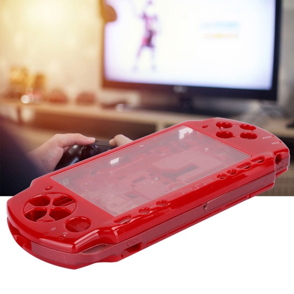 Udskiftning af ABS-materiale Værts-spilkonsolskal med skruetrækker til PSP2000-konsol rød