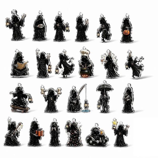 Halloween Julekalender Lysboks Spooky Glow Countdown Display Gotisk Gave