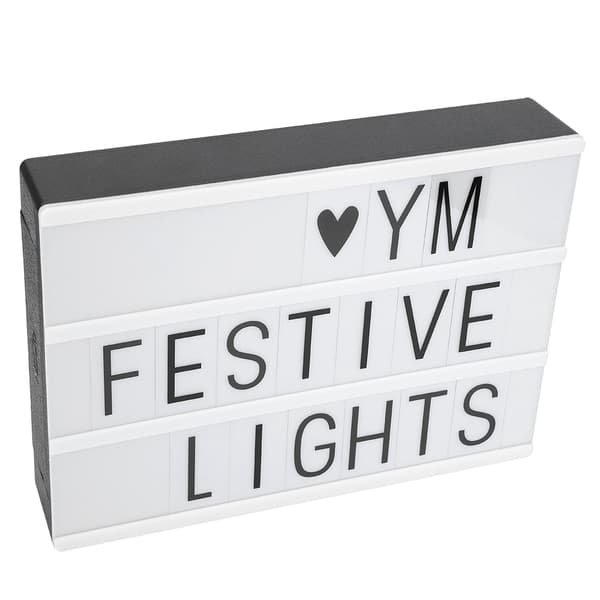 A4 DIY LED Melding Lysboks Dekor USB Lampebrett