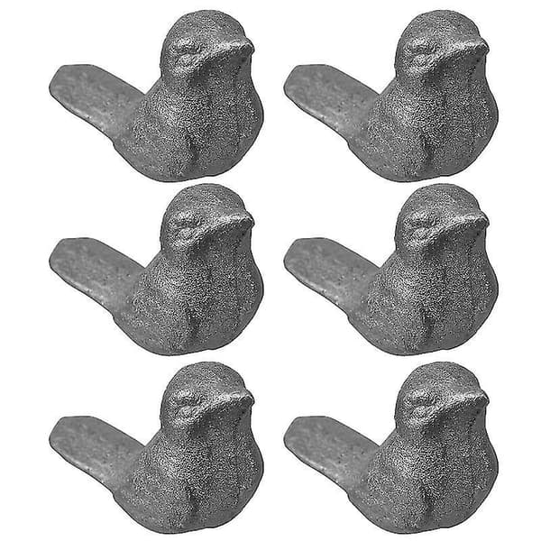 6 stk. Jernfugl Skrivebordsdekor