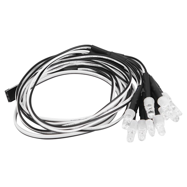 12 kpl 5 mm/3 mm etu- ja takavalot LED-valot RC-mallin drift-auton lisävaruste