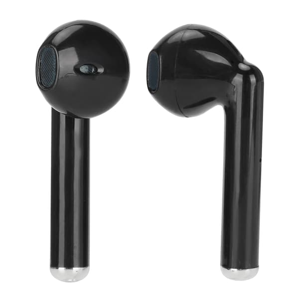 Trådløse Bluetooth 5.0 TWS ørepropper Halvt In-Ear IPX4 Vanntett for iPhone Android Svart