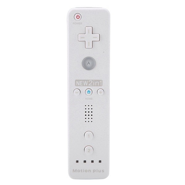 Somatosensorisk Spillhåndtak Kontroller Gamepad Bygget Inn Akselerator For Nintendo Wii WiiU (Hvit)