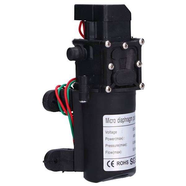 12V Vedenpainekalvo Pumppu 60W Itse Imuva Tehostin Suihkupumppu Puutarhan Kasteluun Uima-altaisiin