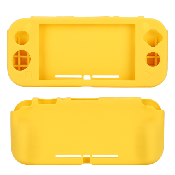 Skyddande Silikonfodral för Switch Lite med Grepp, Halkskyddande Tillbehör (Gul)