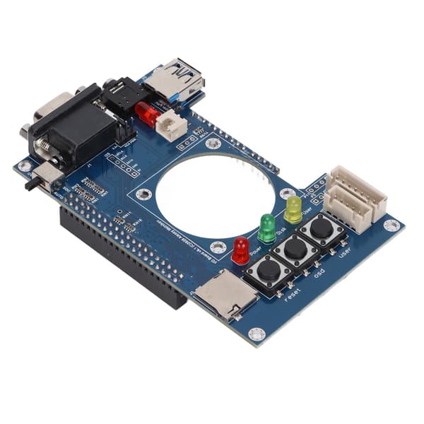 IO Board 35mm Audio VGA Interface med 3 Knapper 3 LED Slots til PC Computer Modul