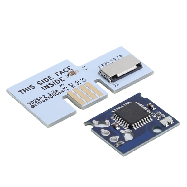 Chip SD2SP2 Micro Minnebrikkadapter Mini Disc DVD Tilbehørsett for NGC Spillkonsoll Hvit