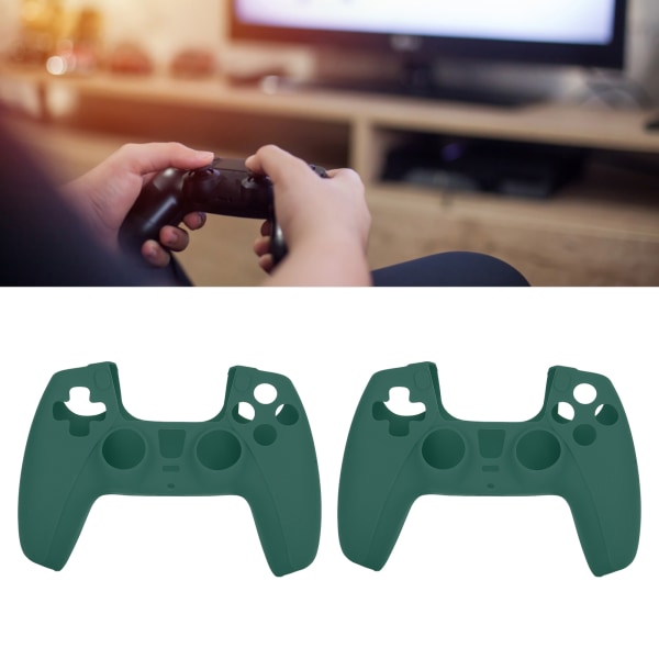 2 kpl DOBE Liukumattomat Silikoninen Pelikonsolin Suojaus Pelikahvan Kahva PS5:lle (Vihreä)