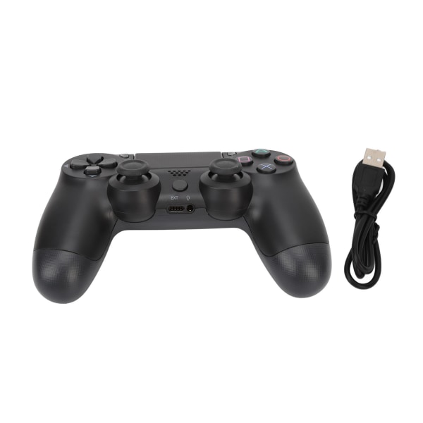 Trådløs spilcontroller Multifunktionel Dual Vibration Bluetooth-gamepad til PS4-spilcontrollere Sort-W