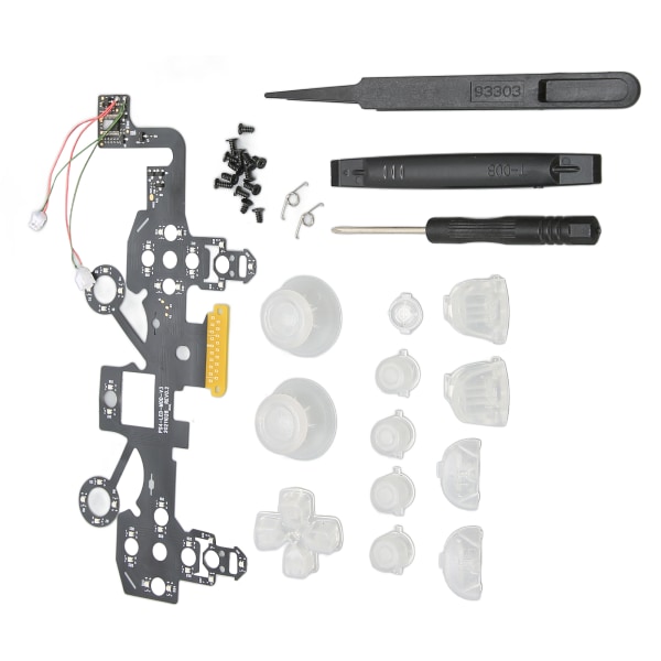 Valaistut D Pad Face -painikkeet 8 väriä 19 tilaa DIY Vaihto-LED-painikkeiden sarja PS4-ohjaimelle- W