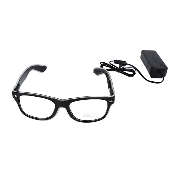 EL Luminous Glasses 3 Belysningslägen LED-glasögon Blinkande LED Luminous Glasses för Festivaler Nattklubbar Rött Ljus
