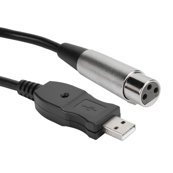 USB til XLR Mikrofonkabel Adapter 3 Meter Kabel