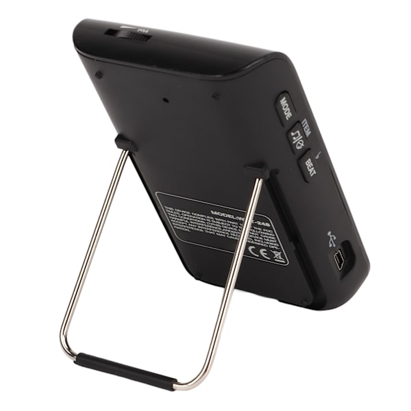 Metronom-Stemmer 3 i 1 USB Genopladelig Universal Digital Metronom-Stemmer Tone Generator til Alle Instrumenter Sort