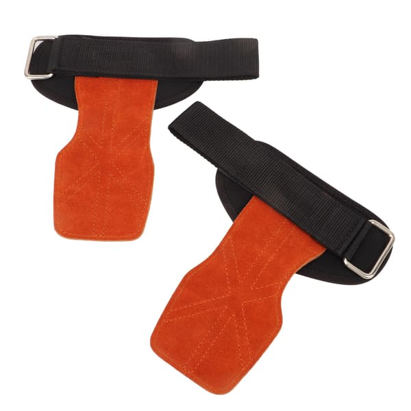 2-pack Gymnastik Handskydd Imitationsläder Halkfritt Handledsstöd för Tyngdlyftning Pull Ups Brun