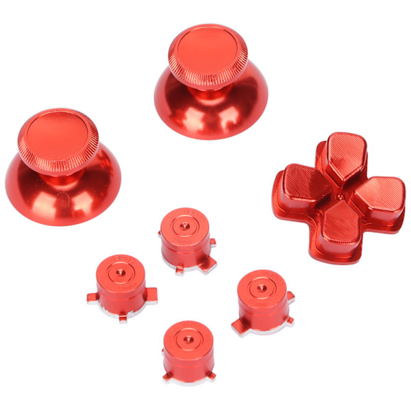 Kontrollknapp Joystick-tangent Aluminiumlegering ABXY-knappar för Playstation5-kontroll Röd