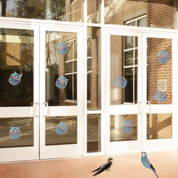 10 kpl törmäysvaroitustarrat lintuja hylkivä kalvo lintuja heijastava ikkunatarra lintujen vastainen tarra piha-ikkunaan