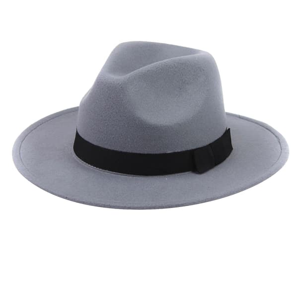 Dame Stilig Topphatt Knusbar Ullfilt Outback Hatt Britisk Stil Hodeplagg Bred Brem Beltehatt Rose Red