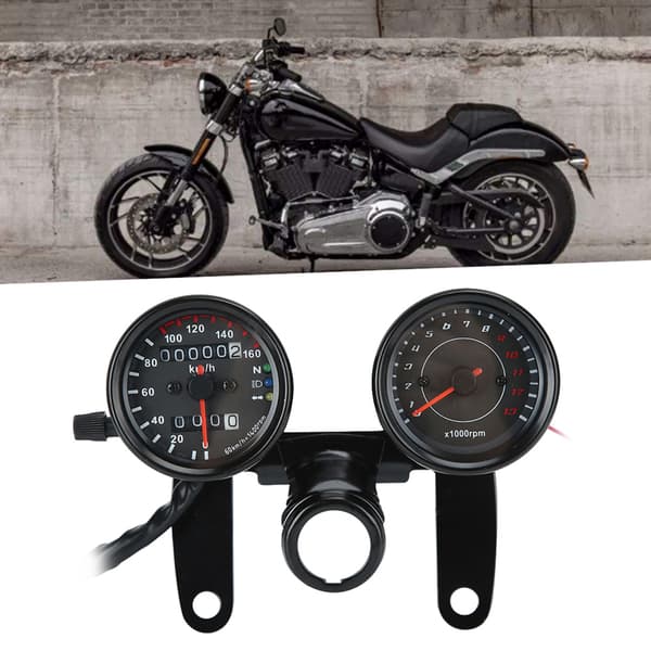 Universal Motorcykel Odometer Speedometer Retro Modificeret Instrument Tilbehør
