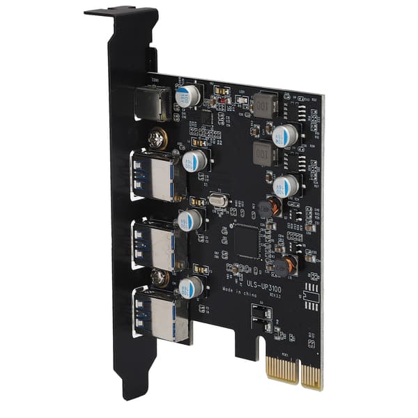 PCI E Expansionskort USB 3.0 Typ C 5Gbps Adapter med Drivrutinsdisk