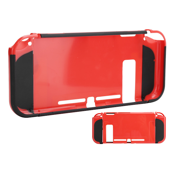 Dobbelt Farvet Gamepad Beskyttelsesdæksel Spilkonsoll Controller Skin Shell Case Rød+Sort