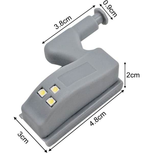 Hængsel LED-sensorlys -Smart Touch Induktionsskabslys til