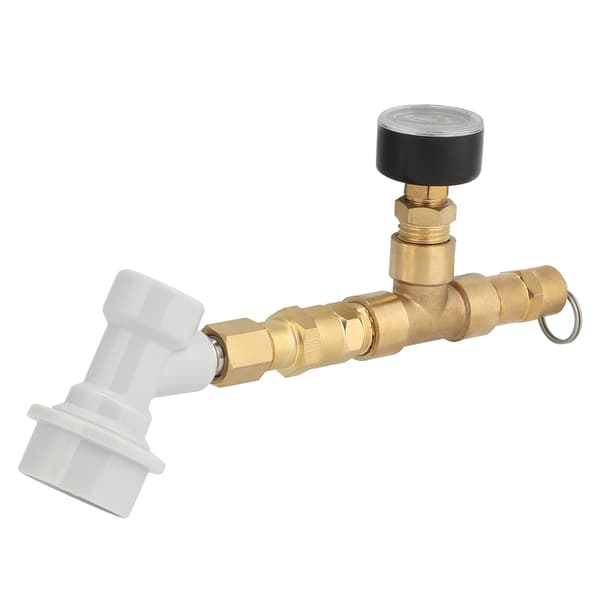 Trykregulator Måler Ventil 0-30PSI Hvidt Stik til Brygningsudstyr