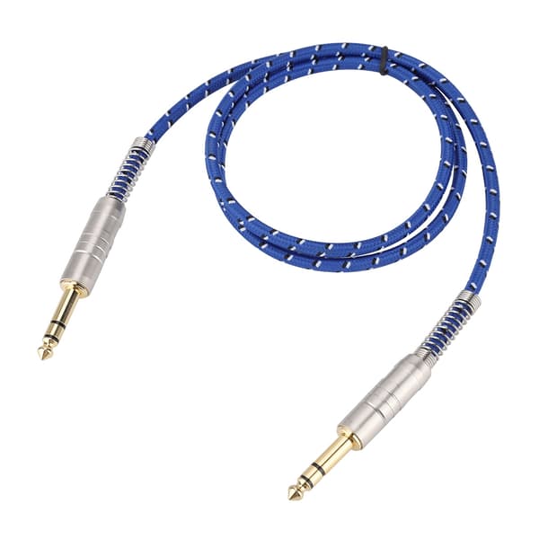 6,35 mm hann til hann rett lydkabel stereoadapterledning 1 m