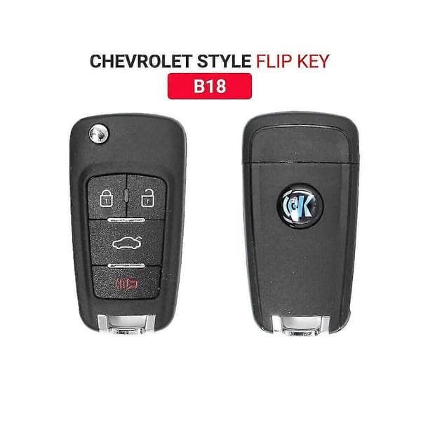 Keydiy B18 Remote Car Key Universal 4 Buttons For Style For Kd900/-x2 Mini/ Urg200 Program Black