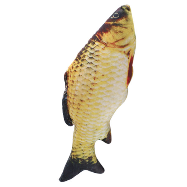 Kreativ 3D Karpformad Simuleringskudde Kastkudde Barnpresent Soffa Heminredning 40cm